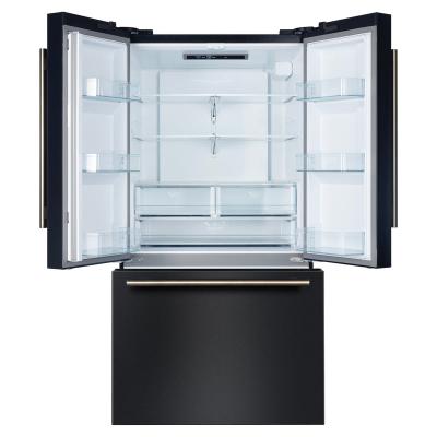 36" Forno Rivello 27.4 Cu. Ft. French Door Refrigerator in Black - FFFFD1783-36BLK