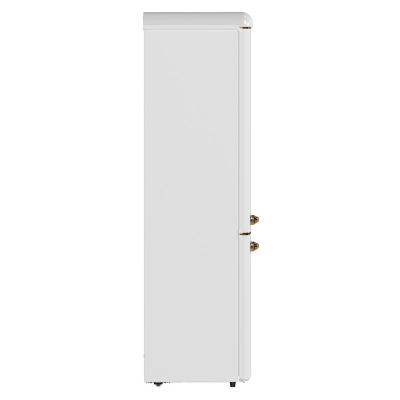 22" Forno Storico 9 Cu. Ft. Retro Bottom Freezer Fridge in White - FFFFD1745-22WHT