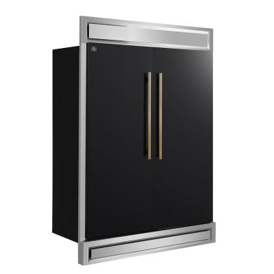 60" Forno Maderno 27.2 Cu. Ft. Convertible Refrigerator/Freezer in Black - FFFFD1722-60MG-BLK