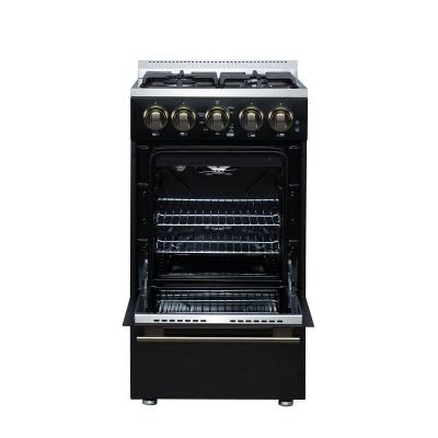20" Forno Lamazze Freestanding Gas Range in Black - FFSGS6265-20BLK