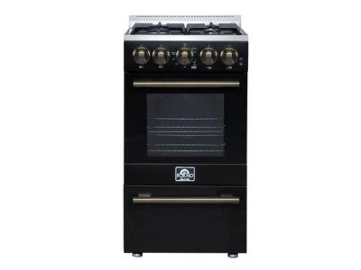 20" Forno Lamazze Freestanding Gas Range in Black - FFSGS6265-20BLK