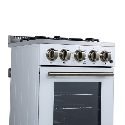 20" Forno Lamazze Freestanding Gas Range in White - FFSGS6265-20WHT