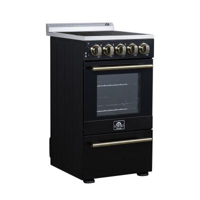 20" Forno Pallerano Freestanding Electric Range in Black - FFSEL6051-20BLK