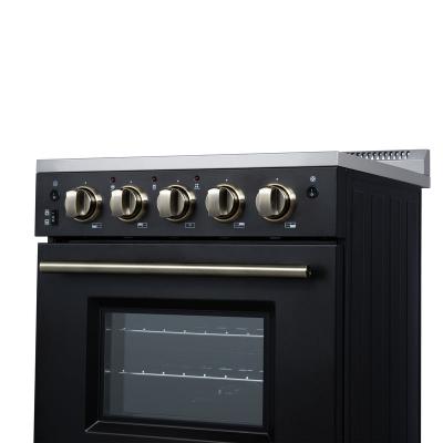 24" Forno Loiano Freestanding Electric Range in Black - FFSEL6099-24BLK