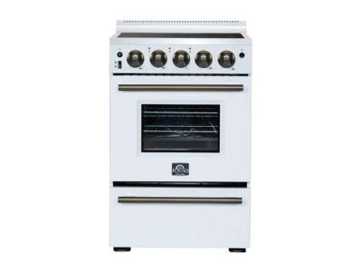 24" Forno Loiano Freestanding Electric Range in White - FFSEL6099-24WHT