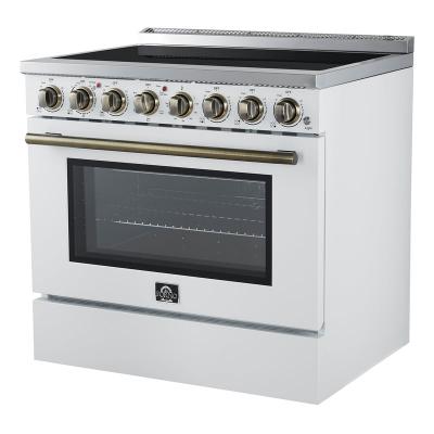 36" Forno Paolo Freestanding Electric Range in White - FFSEL6011-36WHT