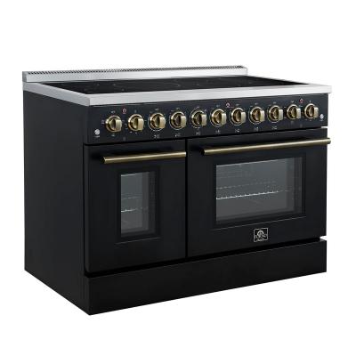 48" Forno Paolo Freestanding Electric Range in Black - FFSEL6011-48BLK