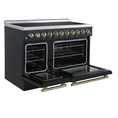 48" Forno Paolo Freestanding Electric Range in Black - FFSEL6011-48BLK