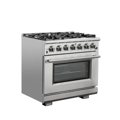 36" Forno Capriasca 6 Brass Burners Gas Range - FFSGS6260-36