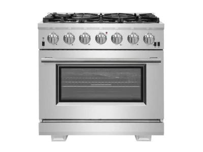 36" Forno Capriasca 6 Brass Burners Gas Range - FFSGS6260-36