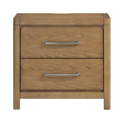 Haven Night Stand with USB A/C ports Hickory Acacia - 2336-4