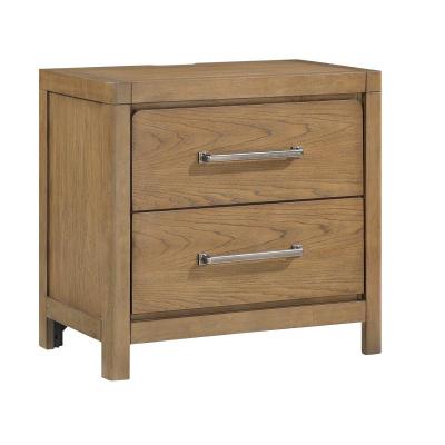 Haven Night Stand with USB A/C ports Hickory Acacia - 2336-4