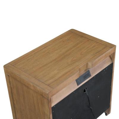 Haven Night Stand with USB A/C ports Hickory Acacia - 2336-4