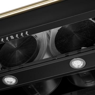 60" Forno Aria Wall-Mounted Range Hood in Black - FRHWM5095-60BLK