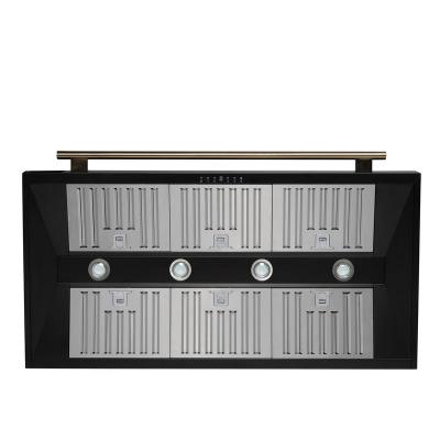 48" Forno Aria Wall-Mounted Range Hood in Black - FRHWM5095-48BLK