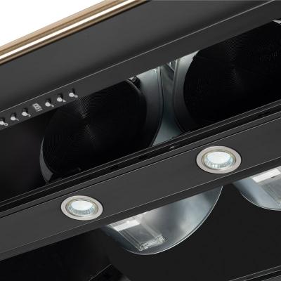 48" Forno Aria Wall-Mounted Range Hood in Black - FRHWM5095-48BLK