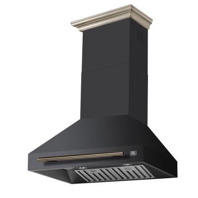 30" Forno Aria Wall-Mounted Range Hood in Black - FRHWM5095-30BLK