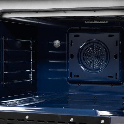 48" Forno Massimo Freestanding Dual Fuel Range in Black with Antique Brass Accessories 8 Burners 6.58 Cu. Ft. Convection Oven - FFSGS6125-48BLK