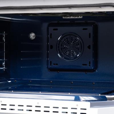 36" Forno Massimo Freestanding Dual Fuel Range in White with Antique Brass Accessories 6 Burners 5.36 Cu. Ft. Convection Oven - FFSGS6125-36WHT