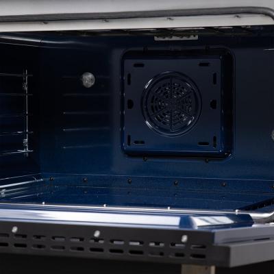 36" Forno Massimo Freestanding Dual Fuel Range in Black with Antique Brass Accessories 6 Burners 5.36 Cu. Ft. Convection Oven - FFSGS6125-36BLK