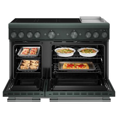 48" KitchenAid 6-Element Induction Freestanding Commercial-Style Range with Griddle - KFID948SJP