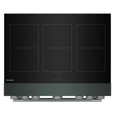 36" KitchenAid 6-Element Induction Freestanding Commercial-Style Range - KFIS936SJP