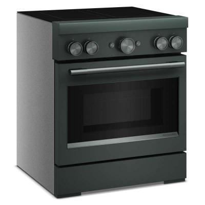 30" KitchenAid 4-Element Induction Freestanding Commercial-Style Range with Air Fry - KFIS930SJP