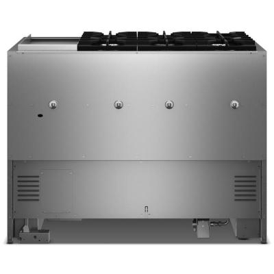 48" KitchenAid 6 Burner Commercial-Style Dual Fuel Range - KFDD948SBE