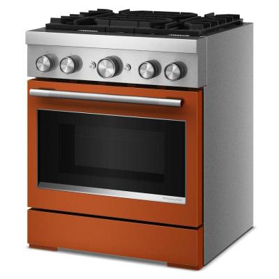 30" Kitchenaid 4 Burner Commercial-Style Dual Fuel Range - KFDS930SSC