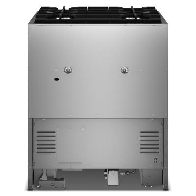 30" KitchenAid 4 Burner Commercial-Style Dual Fuel Range - KFDS930SJP