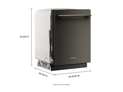 KitchenAid 360° Max Jets Third Rack 44 dBA Dishwasher with ProDry System - KDTS424SBE