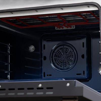 30" Forno Massimo Freestanding Dual Fuel Range in Black with Antique Brass Accessories 4 Burners 4.32 Cu. Ft. Convection Oven - FFSGS6125-30BLK