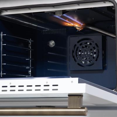 30" Forno Massimo Black Freestanding 5 Burner True Convection Oven Gas Range - FFSGS6239-30BLK