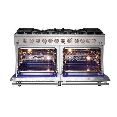 60" Forno Massimo Freestanding 10 Burners True Convection Oven Gas Range - FFSGS6239-60