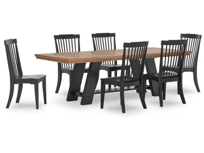 Greddinton Extension Dining Table and 6 Chairs - PCD824D33