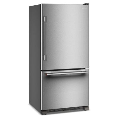 33" Kitchenaid 22 Cu. Ft. Standard-Depth Bottom Mount Refrigerator with Right Door Swing - KRBR133SPS