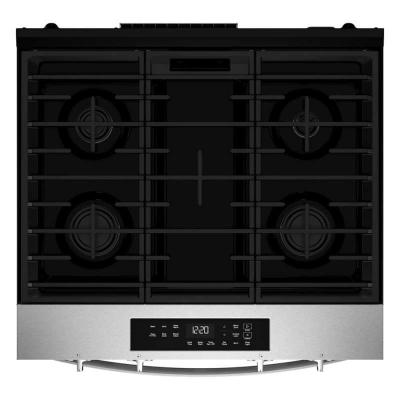 30" Whirlpool Gas Smart Range with No Preheat Mode and Steam Clean - WSGS3330TS