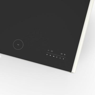 Forno Evoluto Tavolo 51" White Smart Coffee Table with Dual Refrigerator Drawers Bluetooth 5.0 Audio Wireless Charging & RGB Ambient Light - FCTFR7006-51WHT