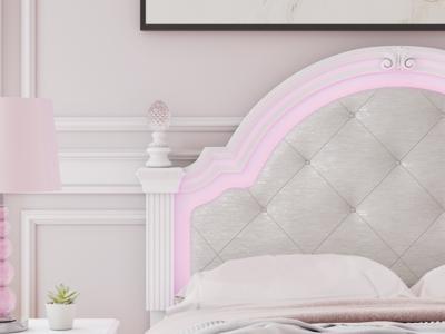 Signature Design by Ashley Kozlani Full Upholstered Panel Bed, Dresser and Mirror - PCB1819B15