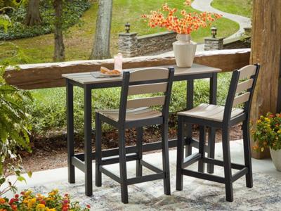 Signature Design by Ashley Shoreline Beach Outdoor Counter Table and 2 Barstools - PCP221-113