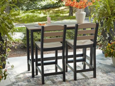 Signature Design by Ashley Shoreline Beach Outdoor Counter Table and 2 Barstools - PCP221-113