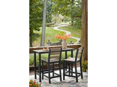 Signature Design by Ashley Shoreline Beach Outdoor Counter Table and 2 Barstools - PCP221-113