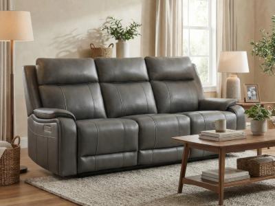 Primo International Brindle Power Motion Sofa in Charcoal - BRINDLE-SOFA