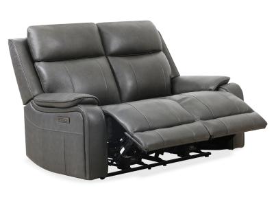 Primo International Brindle Power Motion Loveseat in Charcoal - BRINDLE-LOVE
