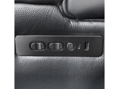 Primo International Colton Power Motion Sofa in Black - COLTON-SOFA