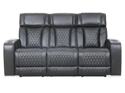 Primo International Colton Power Motion Sofa in Black - COLTON-SOFA