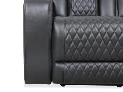 Primo International Colton Power Motion Loveseat in Black - COLTON-LOVE