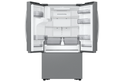 36" Samsung Bespoke AI 3-Door French Door Refrigerator with External Water & Ice Dispenser - RF27CG5B30SRAA