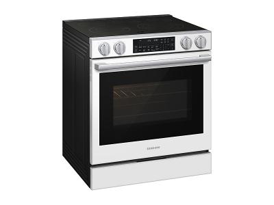 30" Samsung 6.3 Cu. Ft. Electric Slide-In Range True Convection with Air Fry Max - NSE90H63SWAC