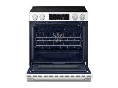 30" Samsung 6.3 Cu. Ft. Electric Slide-In Range True Convection with Air Fry Max - NSE90H63SWAC